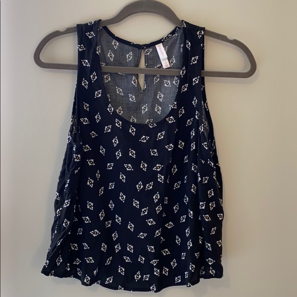 Xhiliration tank top with open back